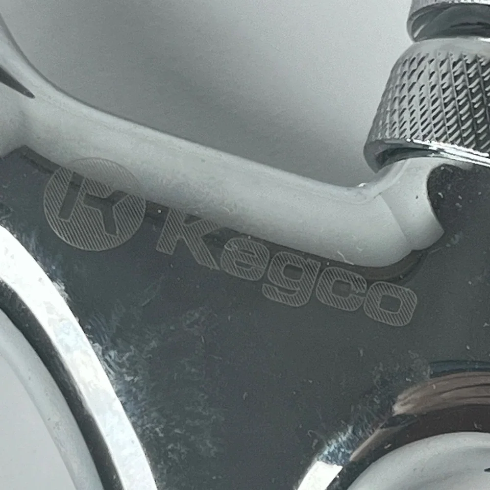 Kegco Chrome Draft Beer Faucet with Shank‎ and Black Tap Handle Assembly